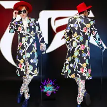 Размер лагер мужская одежда цветные драгоценные камни долго костюм костюмы/S-XL