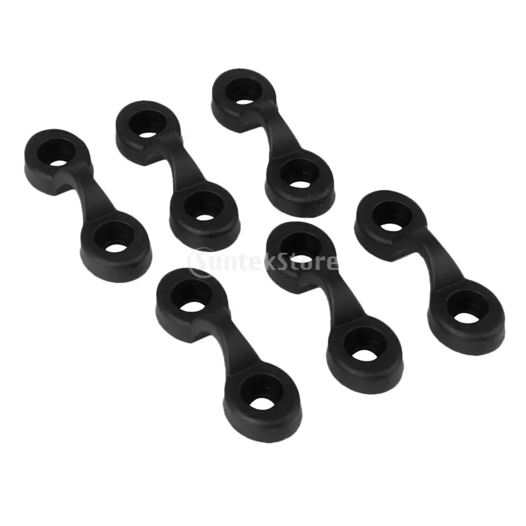 6 Pieces Kayak Pad Eye Deck Loop Tie Down Bungee Rope Shock Cord Kit