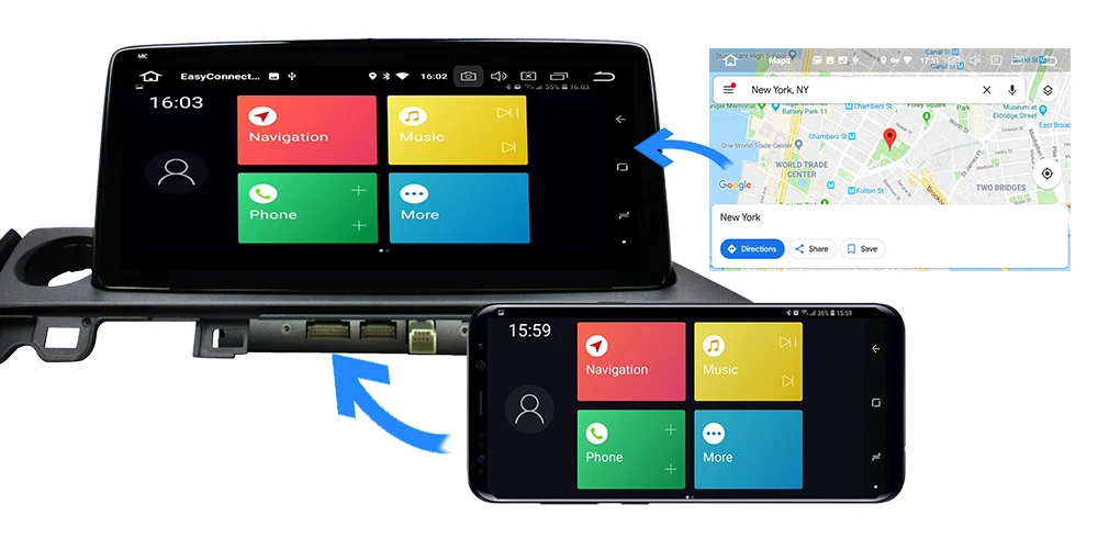 Discount Belsee Android 9.0 for Mazda 6 2013-2018 10.25" IPS Screen Octa Core 4GB Radio Stereo Head Unit GPS Navigation Autoradio Player 4