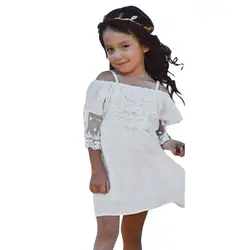 Летнее платье для маленьких девочек без рукавов Рождество Обувь для девочек одноцветное Цвет Платья для женщин дети принцесса бантом