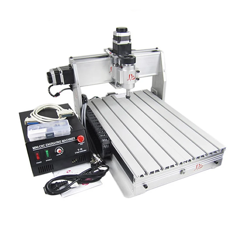 Mini CNC lathe 3040 T DJ cnc milling machine wood PCB aluminum carving