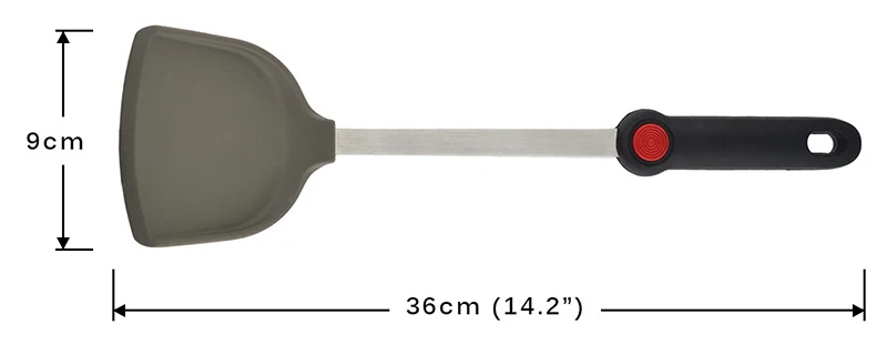 Goodfeer силиконовая лопаточка из нержавеющей стали антипригарный шпатель Тернер с длинной ручкой термостойкая сковорода Флиппер