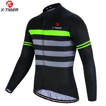 X-TIGER de Ciclismo de manga larga para otoño, Maillot de Ciclismo de montaña
