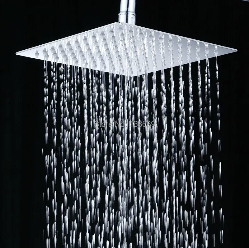 Free shipping wholesale 8 inch square stainless steel rain shower heads
