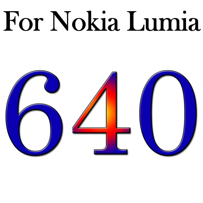 С уровнем твердости 9H закаленное Стекло Экран Защитная пленка для microsoft Nokia Lumia 625 730 735 950 650 640 630 635 535 532 540 430 435 550 чехол - Цвет: For Nokia Lumia 640