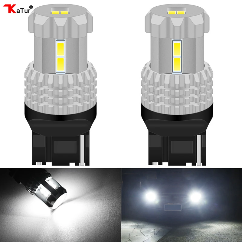 Katur 2 шт. T20 7440 7441 992 светодиодный лампы W21W WY21W задний фонарь заднего хода для автомобиля поворотные сигнальные задние фонари янтарный, оранжевый, белый