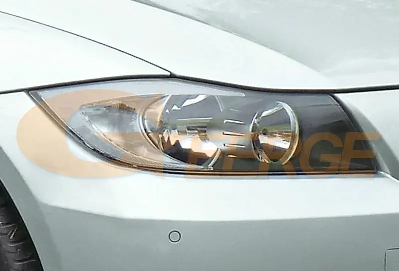 BMW 3 Series E90 2005 2006 2007 2008 Halogen headlight ccfl angel eyes(3)