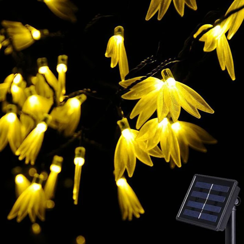 Solar LightFour-leaf Clover String Lights Solar Power Patio Lights Christmas Light Lighting For Home Garden Lawn Party Decoratio