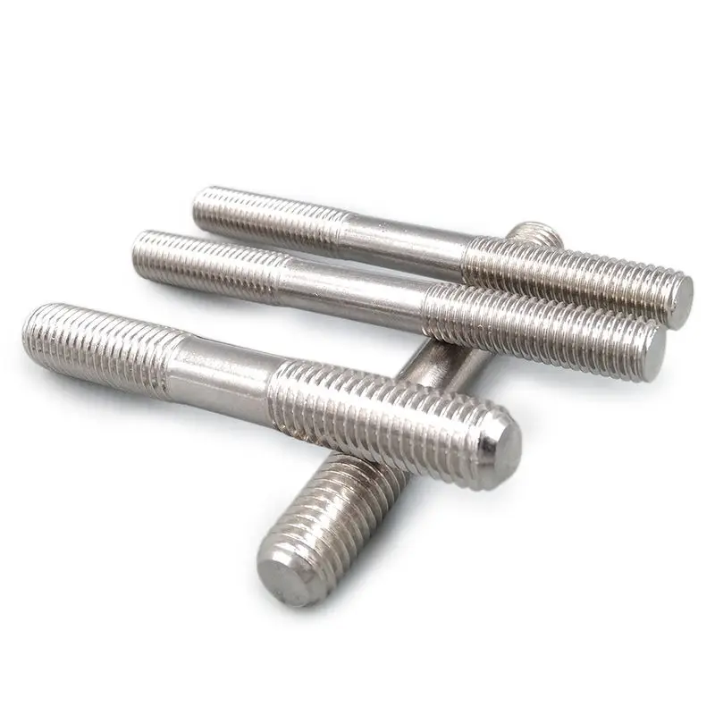 

304 stainless steel M4 20mm - 150mm dual head threaded rod end bolt