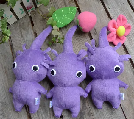 В руке новая игра плюшевая серия PIKMIN чучела животных фиолетовый ~