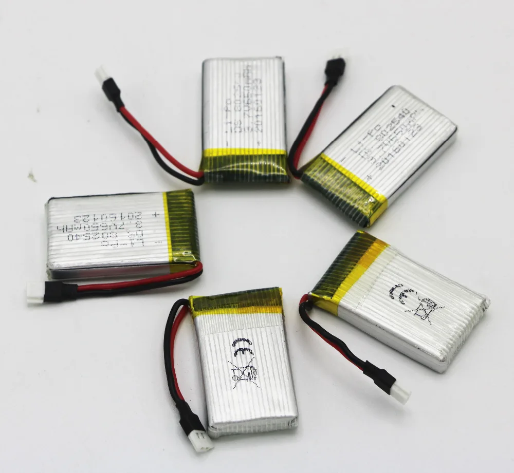 5pcs lot 3 7V 650mAh 25C Lipo Battery For Upgraded Syma X5C X5 RC Quadcopter Helicopters