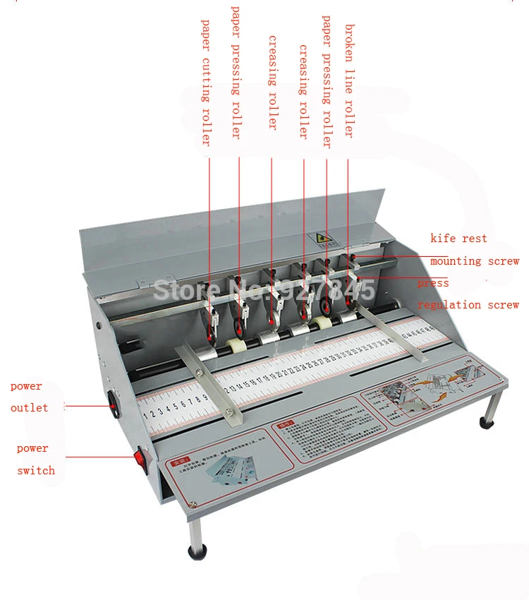 Электрическая обложка книги машина для фальцовки бумаги дырокол для бумаги резки и сминания машина DDYHJ10