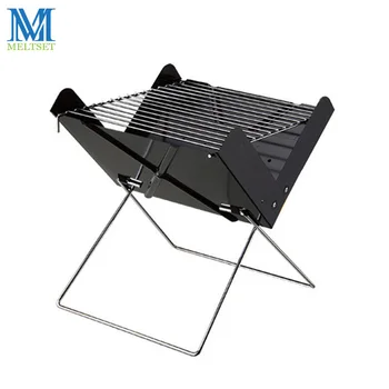 

Portable Folding Charcoal BBQ Grill Detachable Barbecue Grill for Outdoor Easy to Assemble