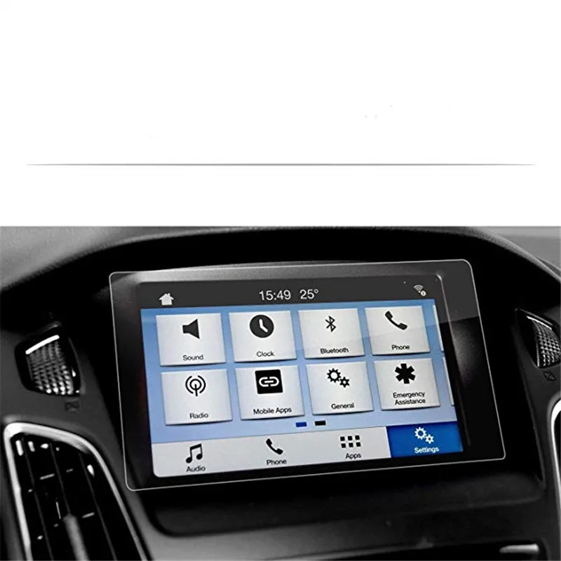 

For Ford Focus Edge Everest Explorer Taurus Glass Car Navigation Screen Protector Tempered Glass in-Dash Screen Protector