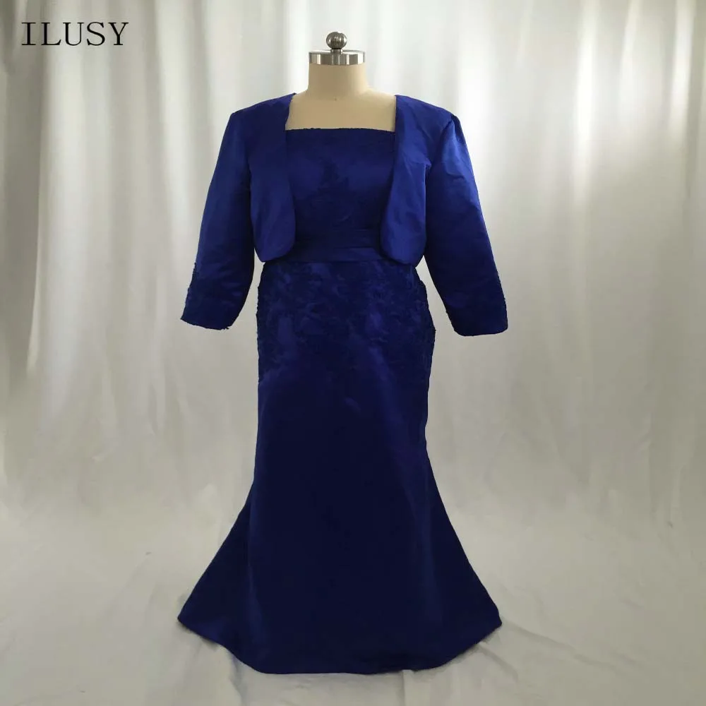 在庫有り 即発送 Ilusyロイヤルブルー母の花嫁ドレスでジャケットマーメイドレースアップリケ母ドレスローブ デ ソワレ Blue Mother Mother Bluemothers Mother 国内配送料無料 Www Newbuild Terralegno Com
