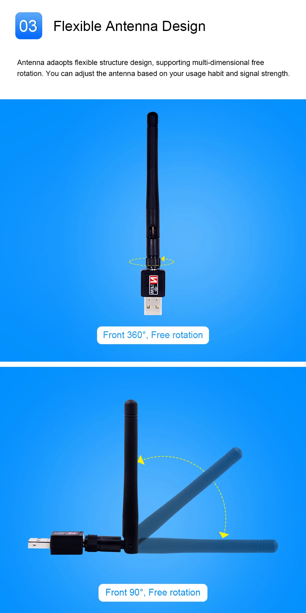 CHIPAL Горячая 150 Мбит/с USB WiFi адаптер внешняя беспроводная LAN сетевая карта защитный Мини-ключ USB Wi-Fi приемник Антенна 802.11n/g/b для ПК