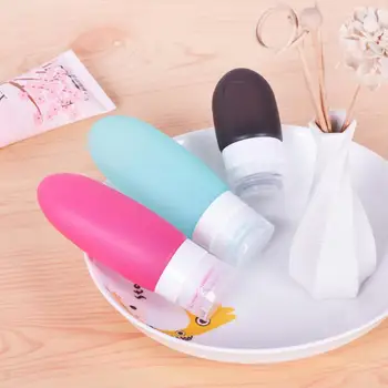 

3PCS/Set Portable Soft Silicone Travel bottles cosmetic Set 89ML/60ML/37ML refillable bottles cream spray parfume Set 30p928