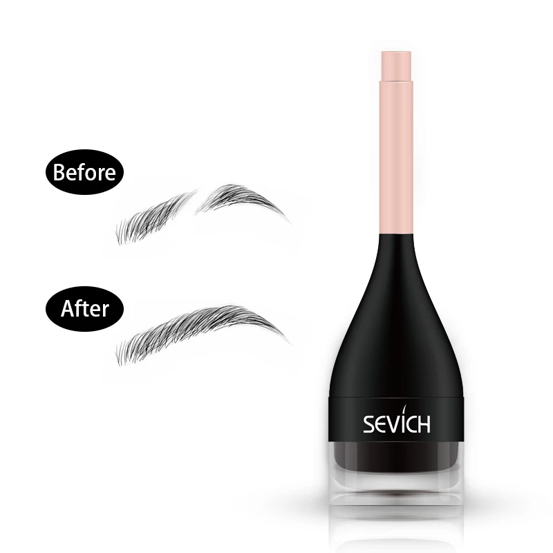 

3D eyebrow extensions Waterproof eyebrow gel extension fiber Cream Instant Eyebrow Eyelash Hair fiber with Brush tool sevich