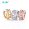 Beading Jewelry Findings Pave Zircon Big Hole Infinity Metal Charm Beads Accessories For Women Men Natural Stones Jewelry Making ► Photo 1/6