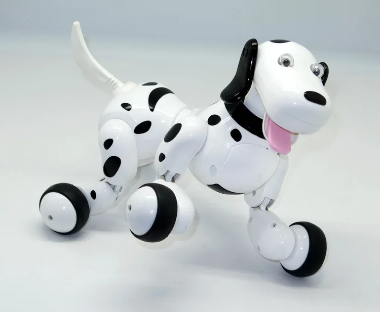 HappyCow, прекрасный робот на радиоуправлении 777-338, умная собака, 2,4G RC, интеллектуальное моделирование, мини Doggi, белый, розовый, для детей, игрушки для домашних животных, рождественский подарок