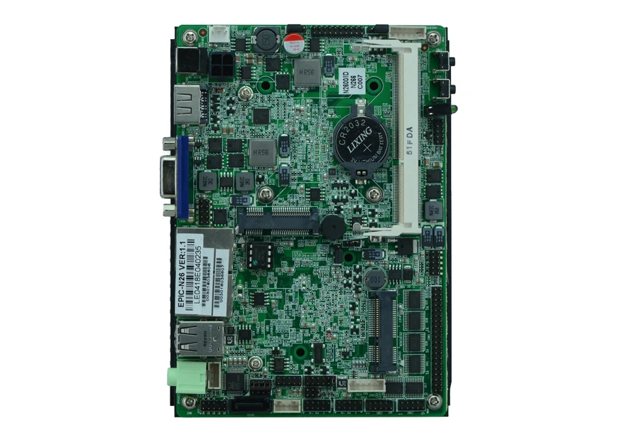 See larger image Fanless Atom N2600 3.5 inch embedded industrial motherboard EPIC-N26 with VGA/LVDS/6*COM/6*USB/SATA /DC12V TDP