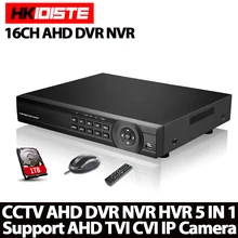 16 Channel AHD DVR 1080P DVR 16CH AHD AHD-H 1920*1080 2.0MP CCTV Video Recorder DVR NVR CVI TVI HVR 5 In 1 Security System