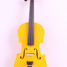 4/4 розовый 4 струнная электрическая акустическая скрипка из твердой древесины Хороший звук красный цвет черный белый синий 1-11