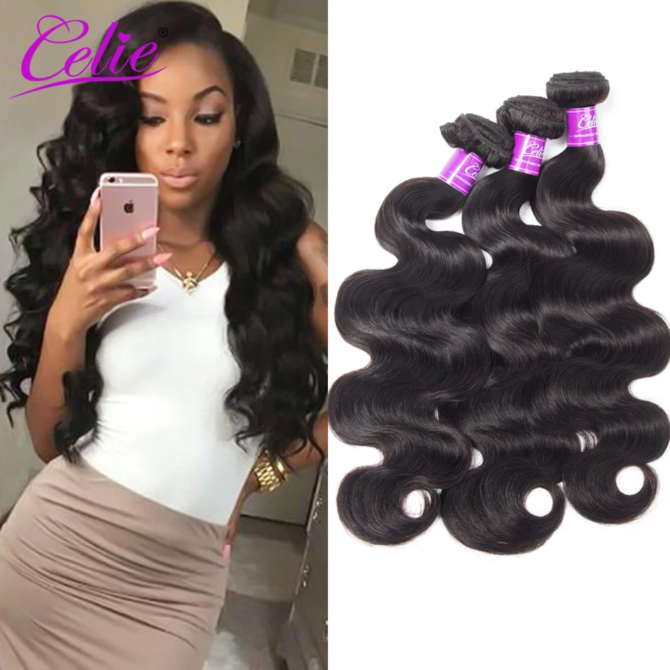 Brazilian Virgin Hair Body Wave 5pcs 3 5oz Bundle Celie Hair