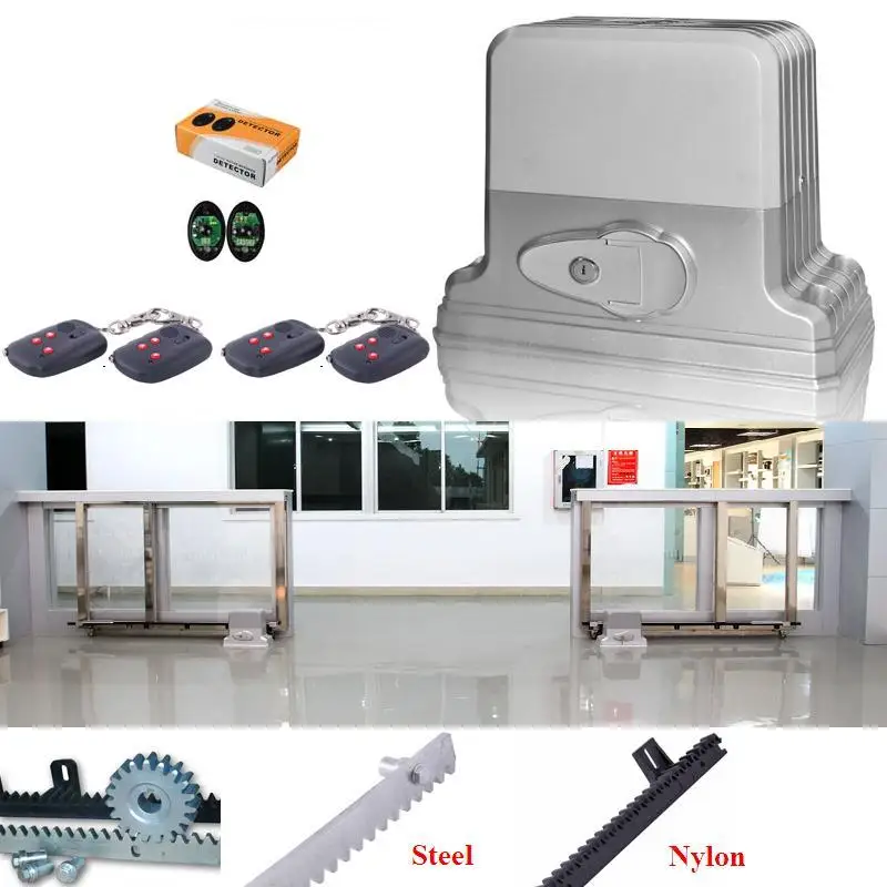 Операторские раздвижные ворота вес 1800 кг, 1 мотор+ 1 датчик+ 5 метровый трек+ 5 Пульт дистанционного управления