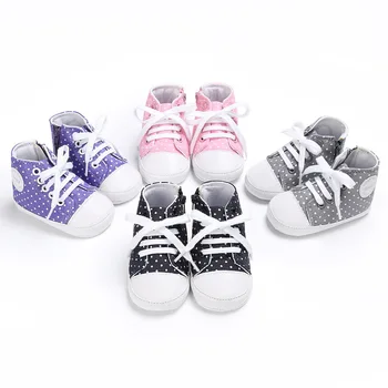 

Baby newborn men and women baby snacks autumn lace canvas sports shoes