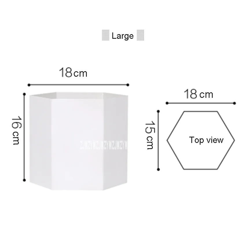 Креативный скандинавский шестигранный цветочный горшок высокого качества Hmoe балкон гостиная украшение сада комнатный горшок для растений - Цвет: big white pot