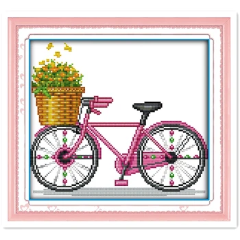 

Picked A Peach DIY SET Cross Stitch Kit Chinese Counted Cross Stitch Pattern Needlework Embroidery Cross Set Home Decoration