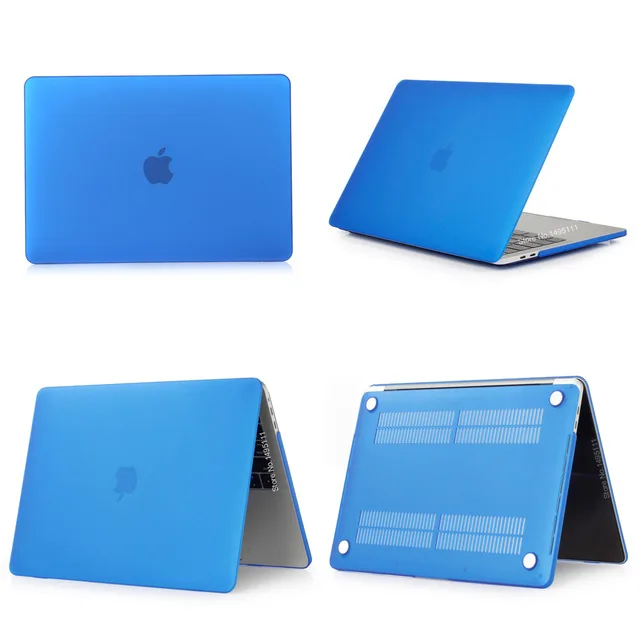 Чехол для ноутбука APPle MacBook Air Pro retina 11 12 13 15 16 mac Book 15,4 13,3 дюймов с сенсорной панелью+ чехол для клавиатуры - Цвет: Matte Deep Blue