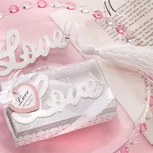 TIAMECH 1 шт. NIB коробка маркер для книг Marcapaginas любовные буквенные закладки с кисточкой Свадебные принадлежности кулон подарки канцелярские принадлежности K6891