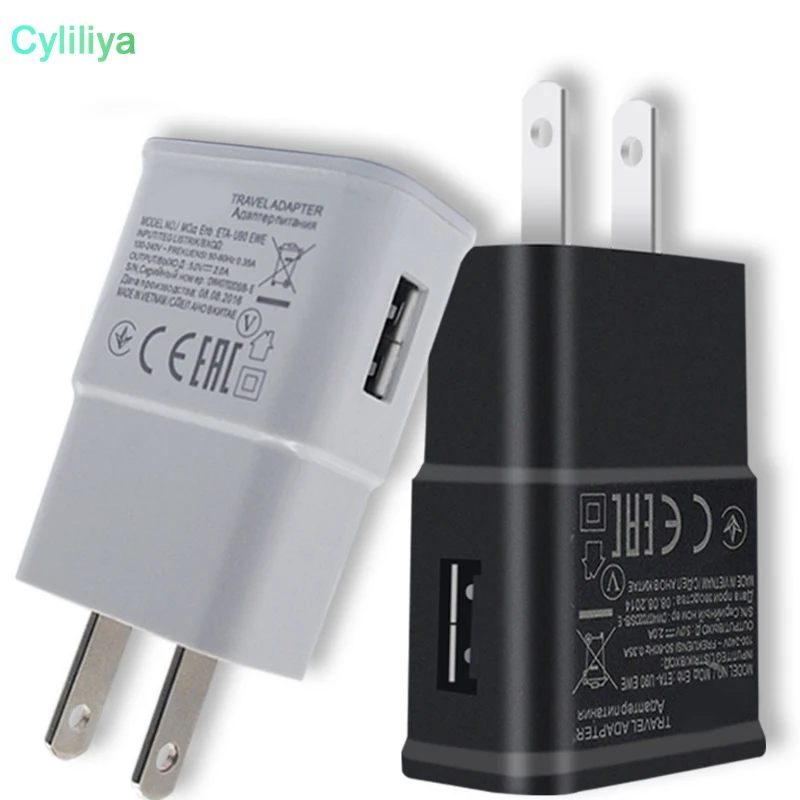 50 шт. реальный полный 5 В 2A Высокое качество USB стены Зарядное устройство Travel Adapter для samsung ЕС США Plug С розничная посылка