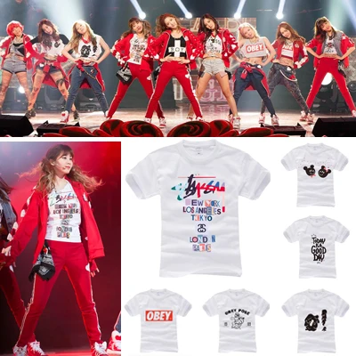 HOT!!! Unisex KPOP SNSD Girls' Generation spao I got a boy 4th100% cotton  T-shirt S/M/L size