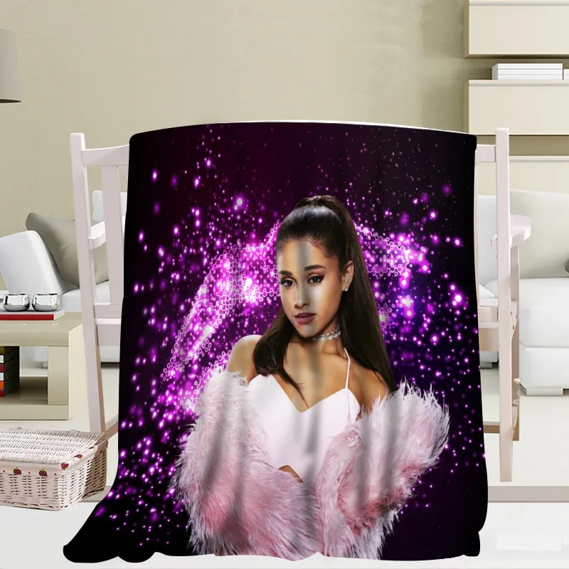 Изготовленные на заказ одеяла из фланелевой ткани Ariana Grande 56x80 дюймов 50X60 дюймов 40X50 дюймов диван-кровать плед для детей и взрослых теплое одеяло - Цвет: Blanket