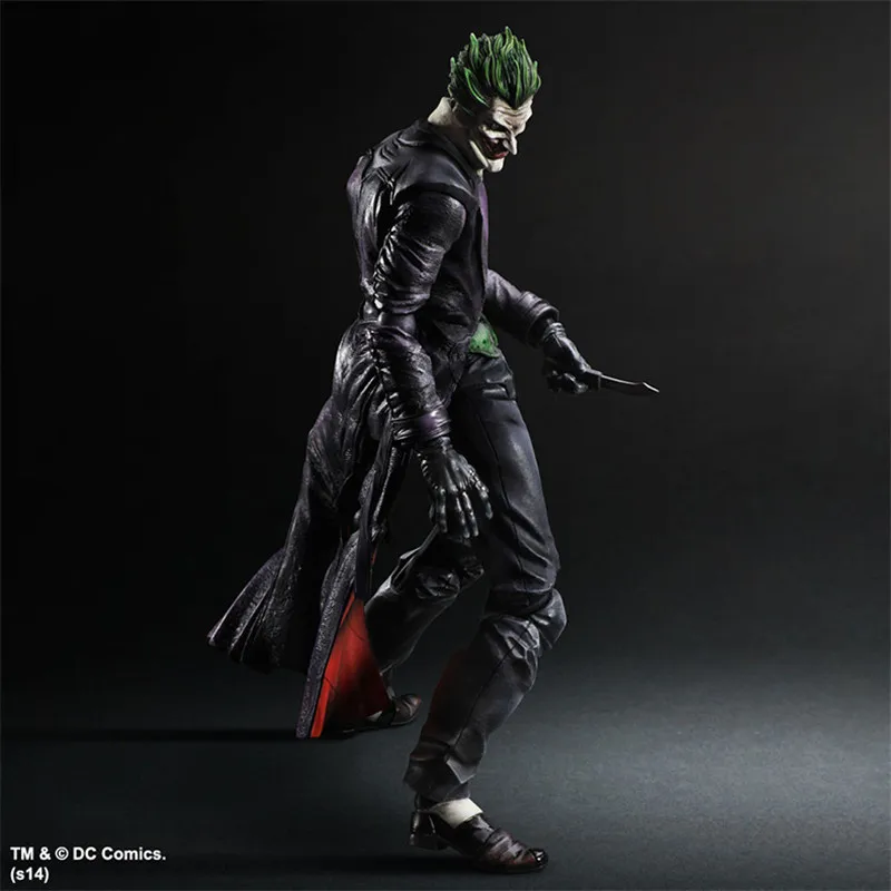 Хит продаж фигурки героев игры KAI Batman Arkham The Joker ПВХ 26 см 10 23 &quot аниме игрушка