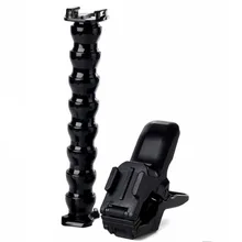 Jaws Flex Clamp крепление + 8 совместное Регулируемая гусиной шее для Gopro Hero/7/6/5/ 4/3/2/1/SJ4000/SJ5000 экшн-камеры