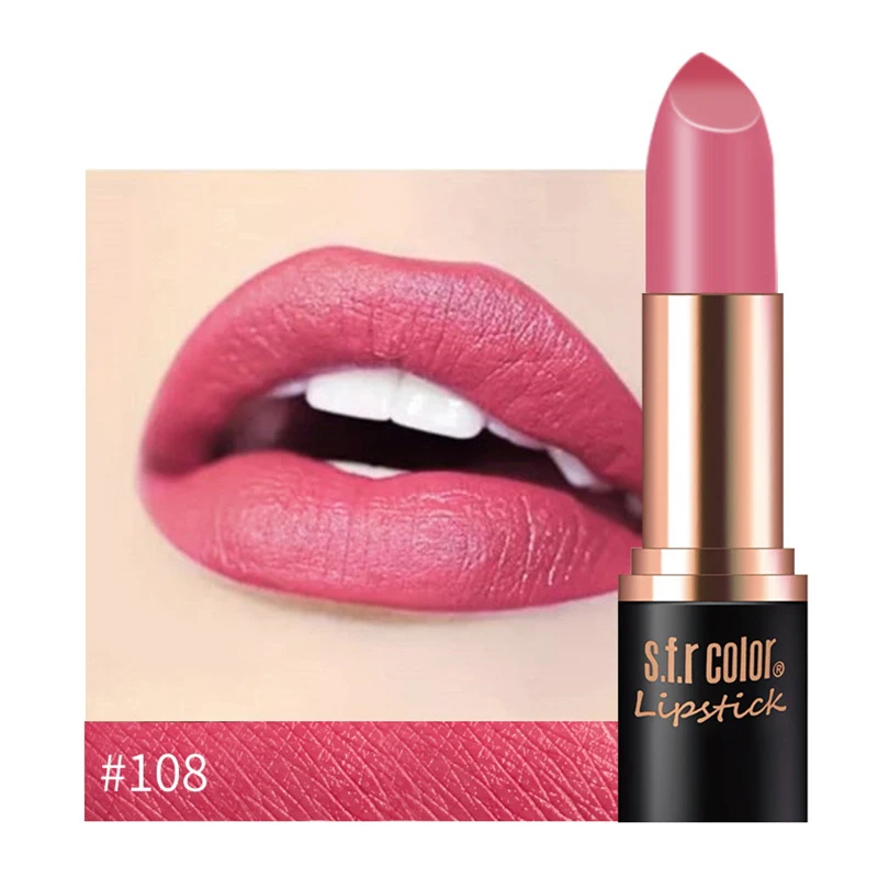 New Matte Lipstick 12color Easy To Wear Waterproof Long-lasting Matte Lip Gloss Lipstick Lady Sexy Lipstick Lip Balm TSLM2