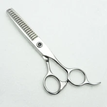 6 ''индивидуальный логотип Япония 440C профессиональные человеческие волосы Истончение Парикмахерские ножницы 18 зубов 35% истончение C2004