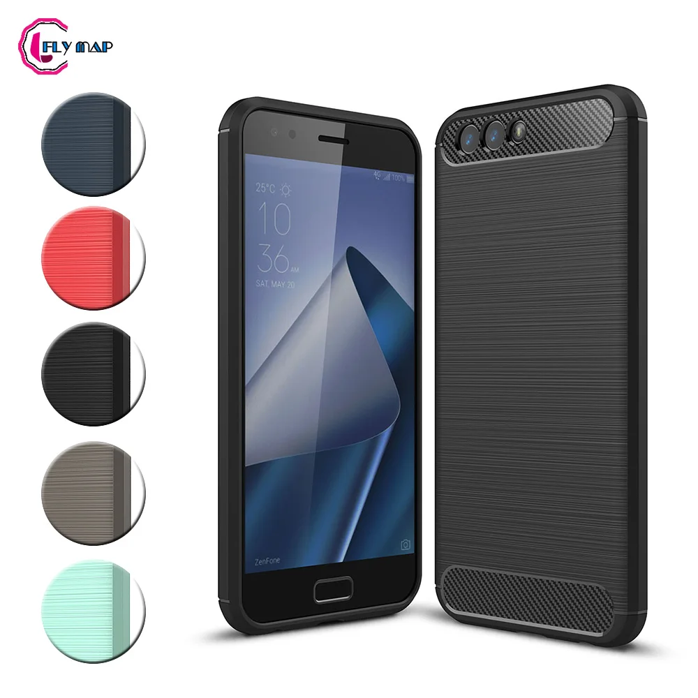 

TPU Case for Asus ZenFone 4 ZE554KL ZE554 KL Soft Silicone Carbon Fibe Case Mobile Phone Cover for Asus Z01KD Asus_Z01KD Coque