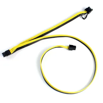 

Modular PSU Power Supply Cables PCI e 6pin to 2 PCI-e 8 pin 6+2pin PCI Express Internal Power Splitter Ribbon Cable F21517