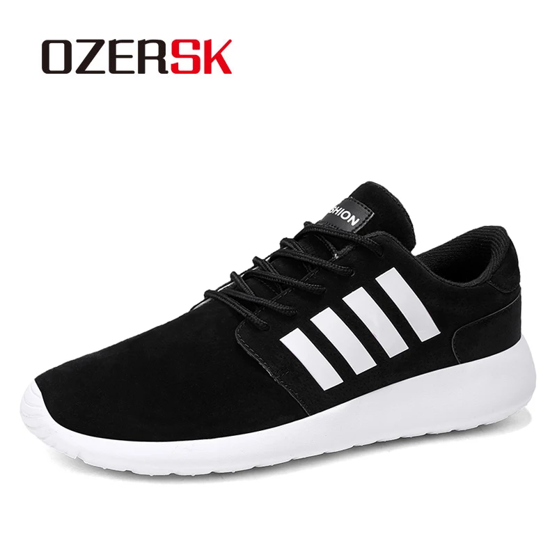 

OZERSK Breathable Casual Shoes Men Comfortable Walking Shoes Lightweight Sneakers Black Footwear Men Gym Shoes Men Size 36~44
