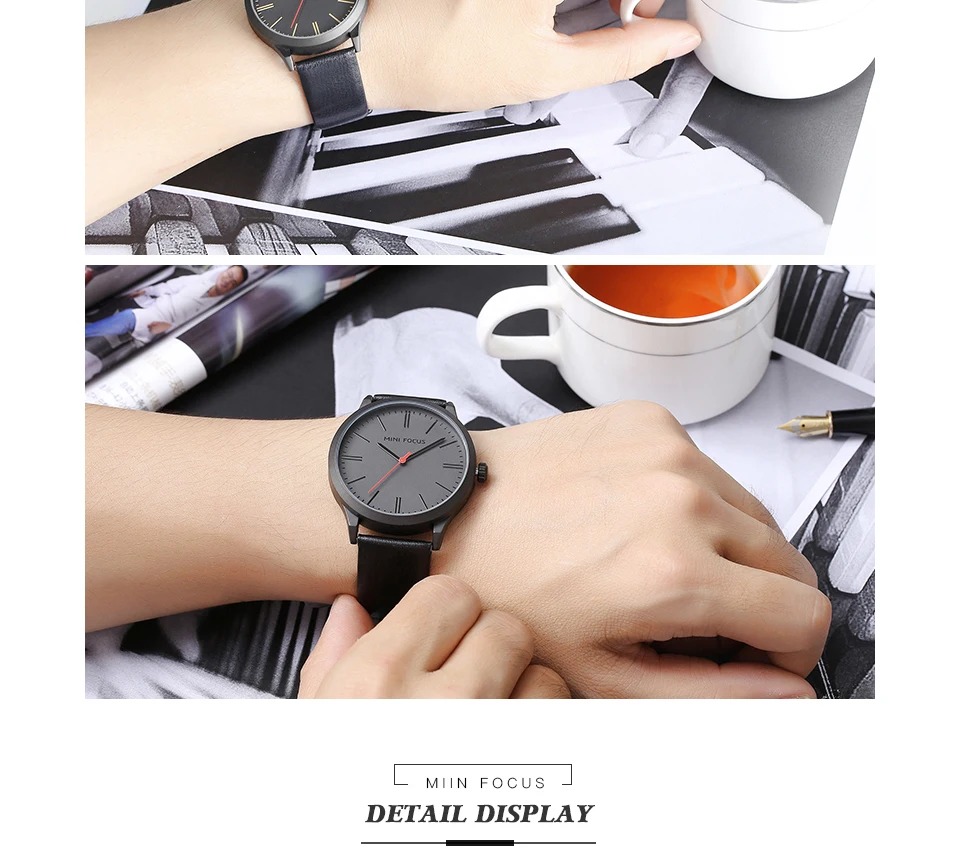 MINIFOCUS наручные часы для мужчин лучший бренд класса люкс известный мужской часы кварцевые часы наручные кварцевые часы Relogio Masculino MF0058G. 04