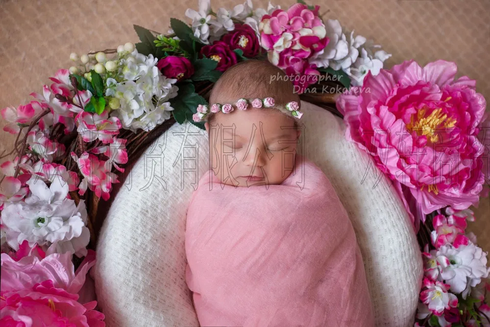 150*150 см трикотажное акриловое тонкое полотно для новорожденных фото реквизит фоновое одеяло корзина для новорожденных
