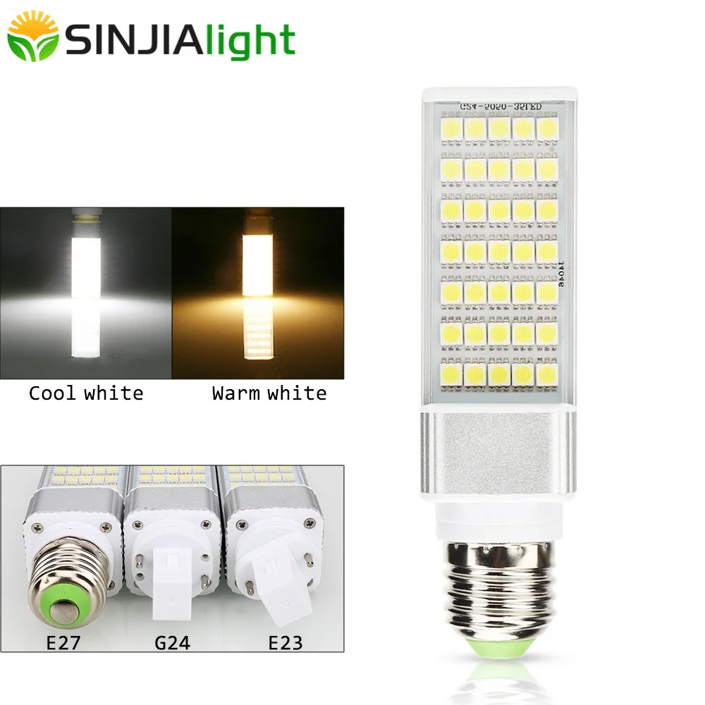 

E27 G23 G24 Led Lamp Spotlight 9W 12W 13W 15W 16W LED Corn Bulb Spot Light SMD5050 LED Lighting Horizontal Plug Lights
