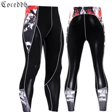 Обтягивающие спортивные брюки для мужчин утягивающие брюки для мужчин модные леггинсы мужские Джоггеры мужские 3D фитнес брюки Супермен Эластичный Брюки