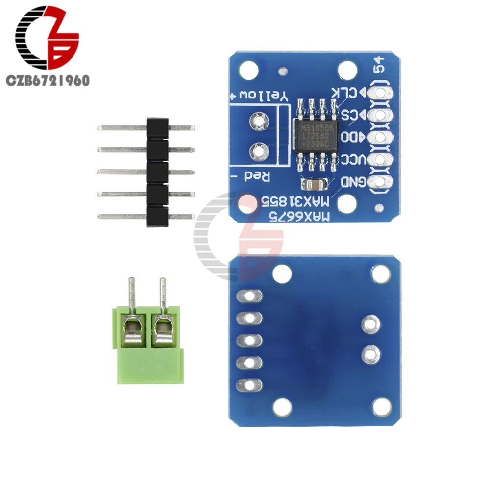 

MAX31855 K Type Thermocouple Breakout Board Temperature Sensor Thermoelectric Couple Thermoelement for Arduino