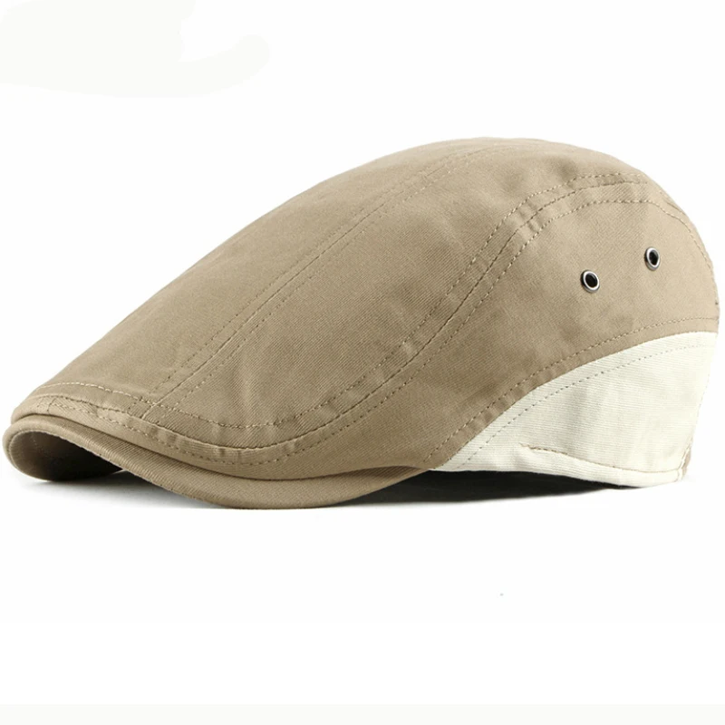 

HT2445 Beret Vintage Men Women Cap Hats for Spring Summer Sun Hat Men Beret Cap Breathable Cotton Patchwork Ivy Newsboy Flat Cap